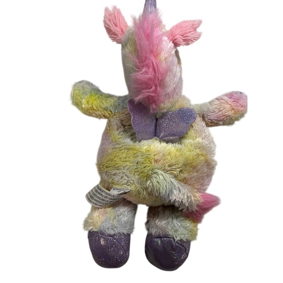 Warmies Microwavable Soothing Heat Weighted Plush Rainbow Unicorn - Picture 6 of 8